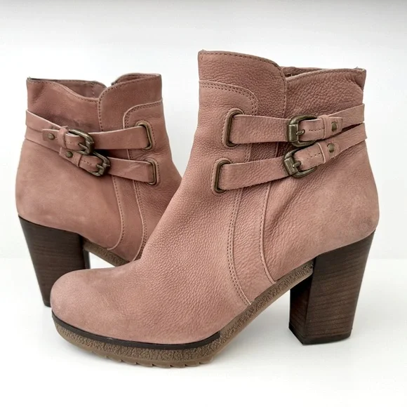 Blush Pink Suede Leni Ankle Boots by Holding Horses for Anthropologie Size 38 - Picture 1 of 13